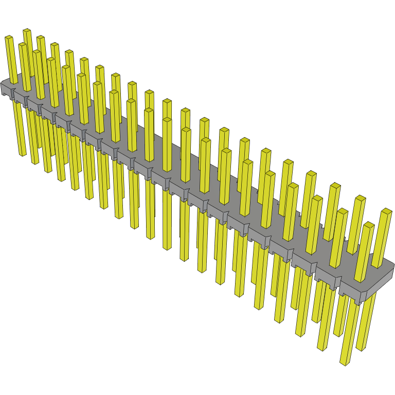 Samtec-MTLW-120-22-G-D-230 Steckverbinderleisten und Leiterplattenbuchsen Conn Unshrouded Header HDR 40 POS 2.54mm Solder ST Top Entry Thru-Hole Bulk