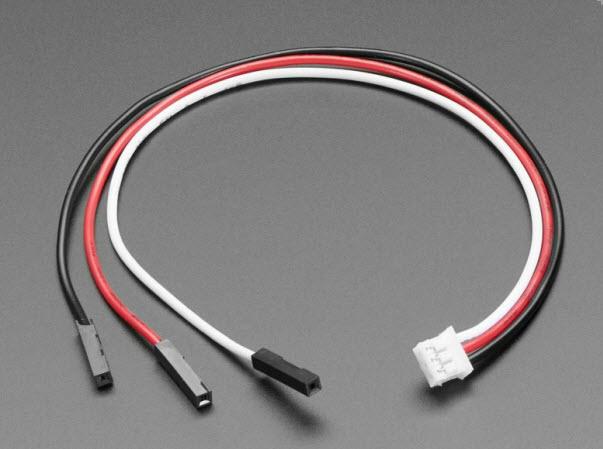 Adafruit Industries-3894 Cable Assembly Other 3 Pin to Female Socket Cable Assembly, 200mm Long