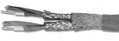 Amphenol Cable and Interconnect Technologies-MX100P-24 Cavo a più conduttori Ethernet Cable Braid Polytetrafluoroethylene 4Conductors 24AWG Transparent Blue Fluorinated Ethylene Propylene Reel