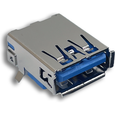 Switchcraft-RAHPCUA30E Connector USB Conn USB 3.0 Type A RCP 9 POS 0.5mm/1mm Solder RA Thru-Hole 9 Terminal 1 Port Tray