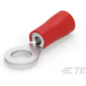 TE Connectivity-31891 Steckverbinderanschlüsse PIDG Ring Tongue Terminal 16-22AWG Copper Red 21.44mm Tin Loose