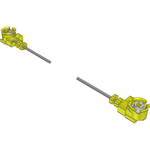 Cable Assembly Coaxial 0.05m 36AWG MHF1 to MHF1 PL-PL Bag