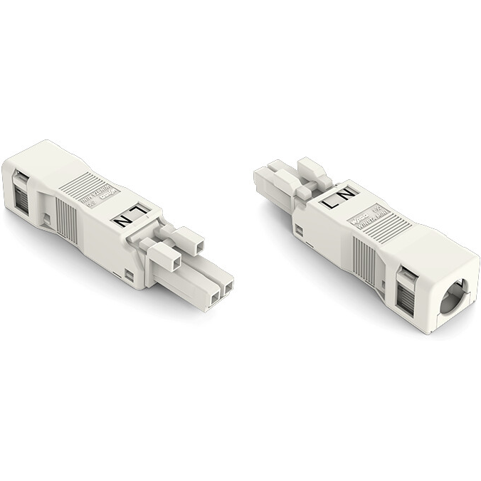 WAGO-890-122 Gaine de câblage de raccordement discret Socket, with Strain Relief housing, 2-Pole