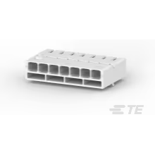 TE Connectivity-1718488-1 Einzeladersteckverbinder, Gehäuse Conn Housing RCP 7 POS 5mm Crimp ST Cable Mount Natural Box