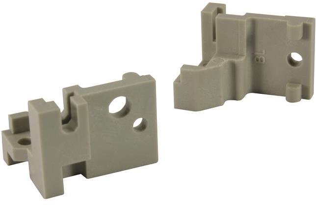 HARTING-09060009910 Steckverbinderzubehör Connector Accessories Fixing Bracket Straight Thermoplastic Pebble Gray