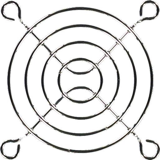 Qualtek Electronics-08147 Wärmemanagement-Zubehör Thrml Mgmt Access Fan Guard 60mm C1008 Steel Bulk