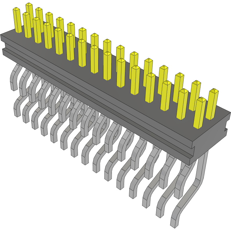 Samtec-FTMH-115-03-F-DH Steckverbinderleisten und Leiterplattenbuchsen Conn Micro Terminal Strip HDR 30 POS 1mm Solder RA Side Entry SMD Tube