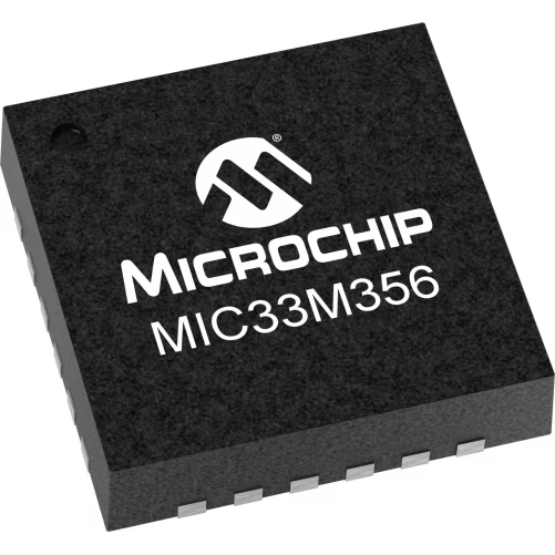 Microchip Technology-MIC33M356-FAYMP-TR Convertidor de CC a CC y módulo del regulador de conmutación Module DC-DC 1-OUT 1V 3A 24-Pin QFN EP T/R