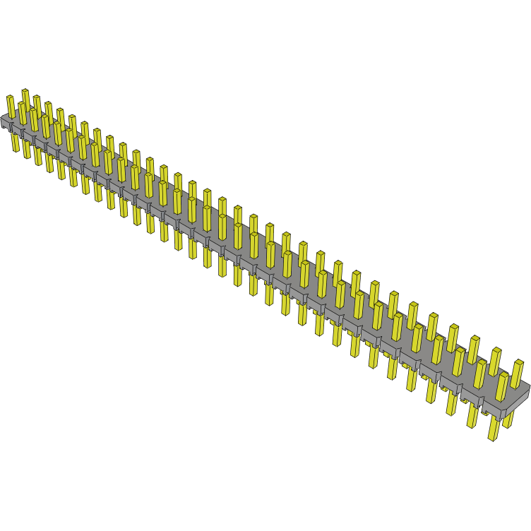 Samtec-MTLW-132-05-T-D-125 Connector Headers and PCB Receptacles Conn Unshrouded Header HDR 64 POS 2.54mm Solder ST Top Entry Thru-Hole Bulk