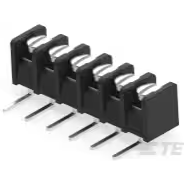TE Connectivity-6-1437667-6 Steckverbinder, Klemmenblöcke Conn Barrier Strip 6 POS 8.26mm Solder RA Thru-Hole 20A/Contact Package