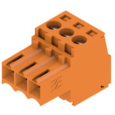 Weidmuller-1597370000 Steckverbinder, Klemmenblöcke Conn Plug-in Terminal Block SKT 3 POS 3.5mm Screw RA Cable Mount 10A Box