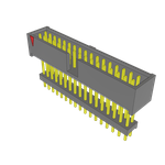 Conn Elevated Shrouded Header HDR 34 POS 2.54mm Solder ST Top Entry Thru-Hole Layer