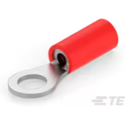 TE Connectivity-8-34145-1 Steckverbinderanschlüsse Ring Tongue Terminal 16-22AWG Copper Red 20.55mm Tin Loose