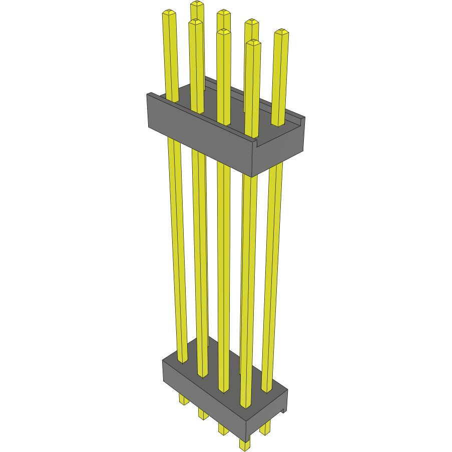 Samtec-DW-04-14-G-D-1087-LL Steckverbinderleisten und Leiterplattenbuchsen Conn Board Stacker HDR 8 POS 2.54mm Solder ST Top Entry Thru-Hole Bulk