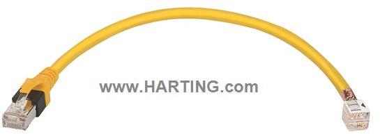 HARTING-20826011020 Andere Kabelbaugruppen Cable Assembly Round Copper Cable 2m 26AWG PreLink to RJ-45 8 to 8 POS M-M
