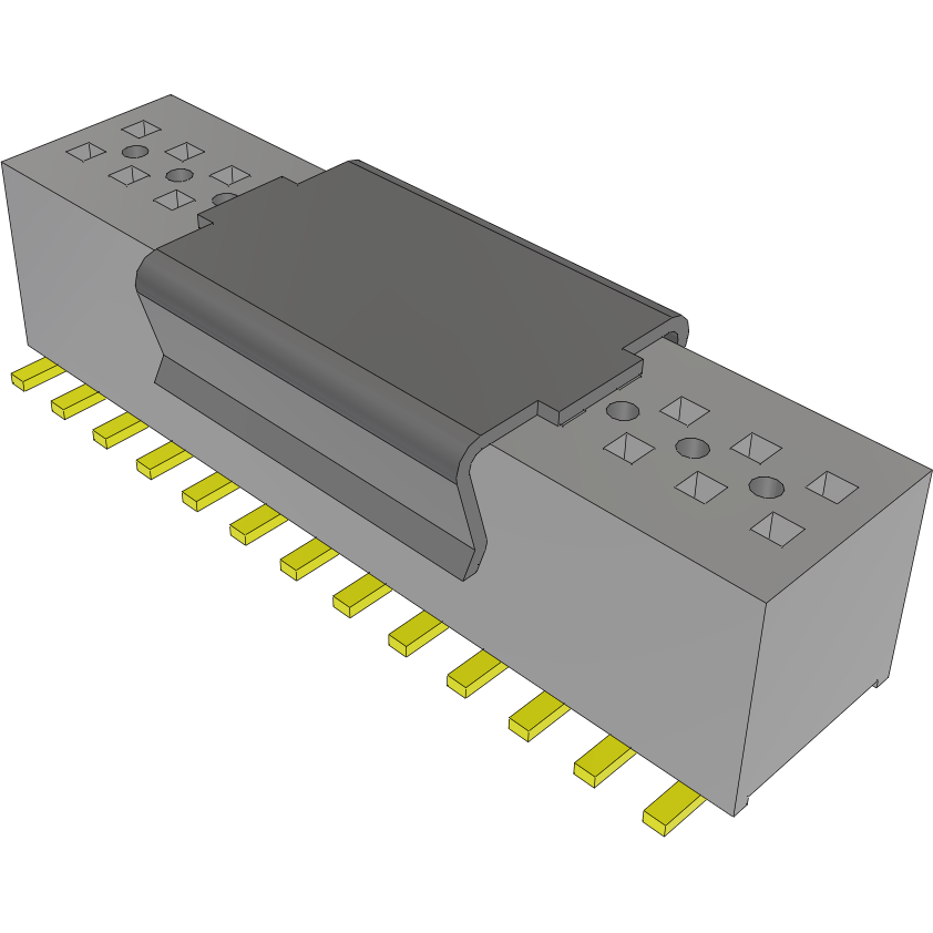 Samtec-MLE-113-01-G-DV-P Cabezales del conector y receptáculos PCB Conn Socket Strip SKT 26 POS 1mm Solder ST Top Entry SMD Tube