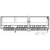 TE Connectivity-6489934-1 Steckverbinder, Kartenrand Conn Card Edge SKT 184 POS 1.27mm Solder ST SMD Box