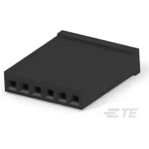TE Connectivity-1-87175-4 Connector Discrete Wire Housing Conn Housing RCP 6 POS 2.54mm Crimp ST Cable Mount Black Package