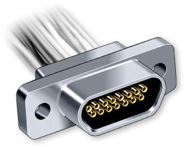 Glenair-MWDM1L-37S-4K1-60L Steckverbinder, D-Sub Conn Micro-D SKT 37 POS Crimp ST Cable Mount 37 Terminal 1 Port