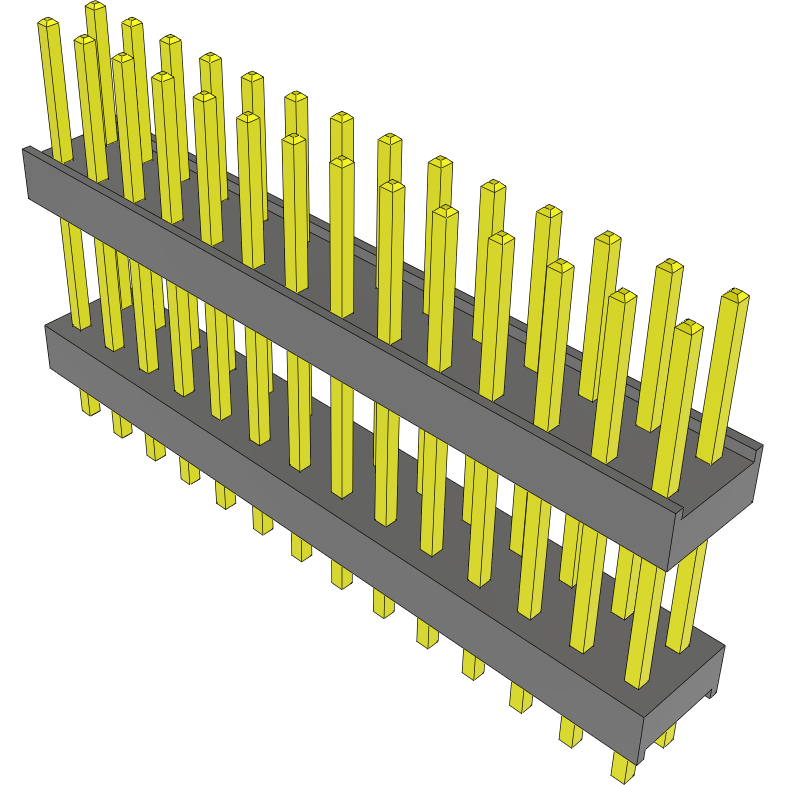 Samtec-DW-14-10-S-D-475 Steckverbinderleisten und Leiterplattenbuchsen Conn Board Stacker HDR 28 POS 2.54mm Solder ST Top Entry Thru-Hole Bulk
