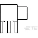 TE Connectivity-1061023-1 Raccordement FR Conn MCX 0Hz to 6GHz 50Ohm Solder RA Thru-Hole RCP Gold Over Copper Package