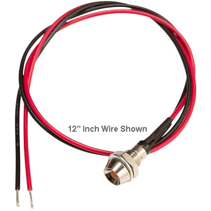 Bivar-MPR5ADW12.0 Panel Mount Indicators Standard Metal Panel Mount Indicators, 5mm Amber