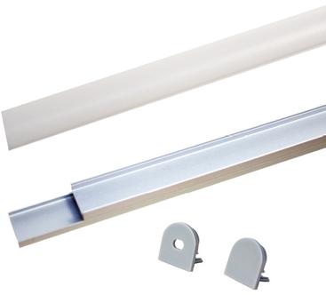 JKL Components-ZFC-20BP1000-MW Lighting Accessories Aluminum LED Channel