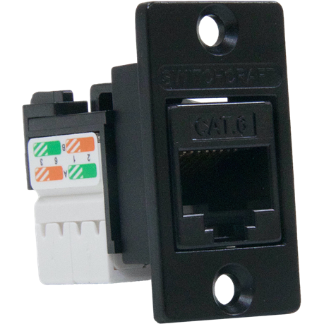 Switchcraft-NHRJ45D6IDCB Steckverbinder, Telefon und Telekommunikation Conn RJ-45 F 8 POS IDT RA Cable Mount 8 Terminal 1 Port Cat 6 Bulk