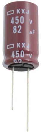 United Chemi Con-EKXJ161ELL471ML40S Kondensator, Aluminium Cap Aluminum Lytic 470uF 160V 20% (16 X 40mm) Radial 7.5mm 1.7A 12000h 105°C Bulk Automotive AEC-Q200