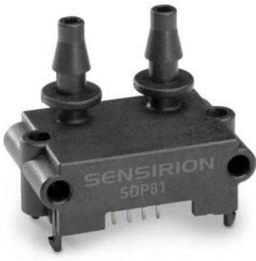 Sensirion AG-SDP816-500PA Drucksensor für die Leiterplattenmontage Pressure Sensor 0.1V to 0.9V -0.05kPa to 0.5kPa Differential 4-Pin Tray