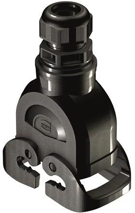 HARTING-19431100437 Schrumpfbalgenadapter Hood 180° 10B Shell Size Glass Filled Nylon/Glass Filled Polyamide Double Lock Han-Eco®