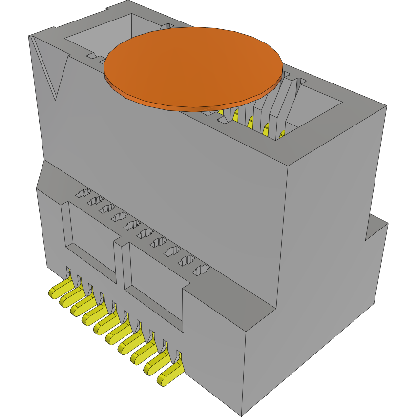 Samtec-MEC6-110-02-L-DV-A-K-FR Connector Card Edge Conn Card Edge SKT 20 POS 0.635mm Solder ST SMD T/R