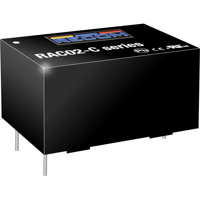 RECOM Power-RAC02-05SC Suministro de energía de AC a CC AC/DC Power Supply Single-OUT 5V 0.4A 2W 4-Pin PDIP Tube