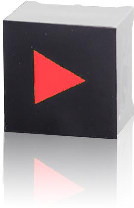 Visual Communications-CTHS15CIC01ARROW Bouton commutateur poussoir Switch Push Button OFF ON SPST Flush Square Button Thru-Hole PC Pins Tray