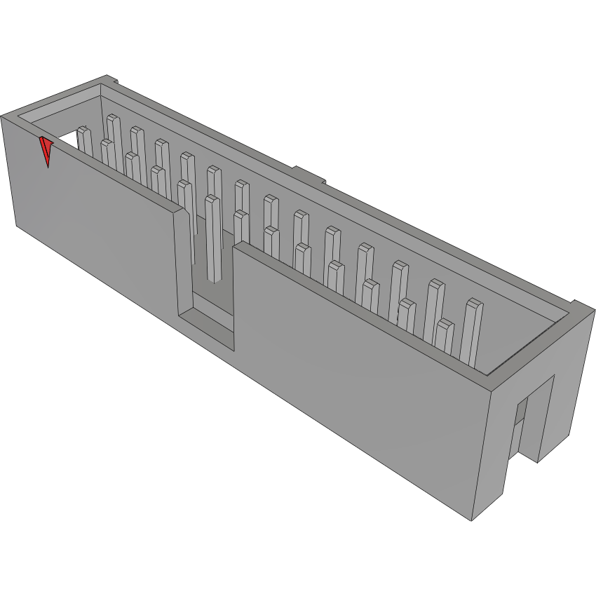 Samtec-HTST-113-01-T-D Cabezales del conector y receptáculos PCB Conn Shrouded Header (4 Sides) HDR 26 POS 2.54mm Solder ST Top Entry Thru-Hole Bulk