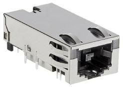 Bel Fuse-G15-111T-038E Steckverbinder, Telefon und Telekommunikation Conn RJ-45 RCP 8 POS 1.02mm Solder RA Thru-Hole 19 Terminal 1 Port