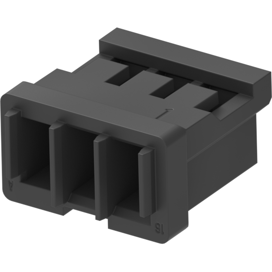 Molex-0874390301 Einzeladersteckverbinder, Gehäuse Conn Housing RCP 3 POS 1.5mm Crimp ST Cable Mount Black Pico-SPOX™ Bag