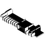 Conn Wire to Board HDR 43 POS 2.54mm/5.5mm/7.5mm Press Fit RA Side Entry Thru-Hole Tray