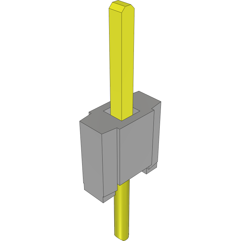 Samtec-HMTMS-101-25-G-S-125 Steckverbinderleisten und Leiterplattenbuchsen Conn Unshrouded Header HDR 1 POS Solder ST Top Entry Thru-Hole Bulk