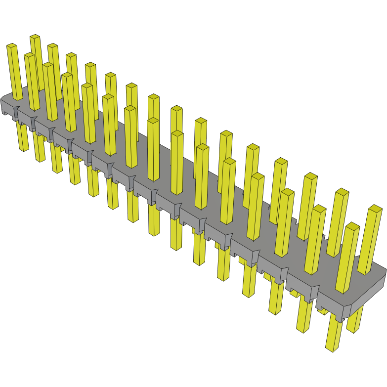 Samtec-MTLW-115-07-L-D-210 Steckverbinderleisten und Leiterplattenbuchsen Conn Unshrouded Header HDR 30 POS 2.54mm Solder ST Top Entry Thru-Hole Bulk