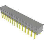 Conn Socket Strip SKT 28 POS 2mm Solder RA Side Entry Thru-Hole Tube