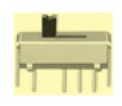 knitter-switch-MFP213P Interruptor corredizo Switch Slide ON ON ON Top Slide 0.3A 30VDC 10000Cycles PC Pins Bracket Mount/Through Hole