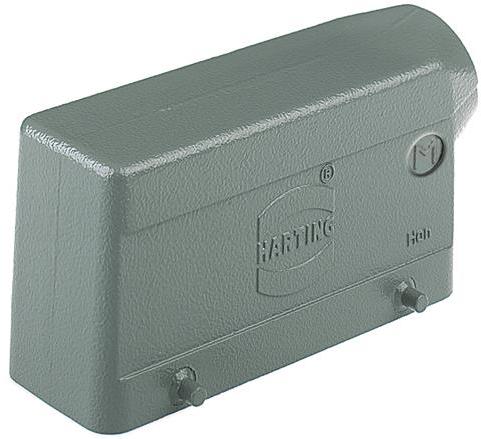 HARTING Technology Group-19300241521 Backshells Hood 90° 24B Shell Size Powder Die Cast Aluminum Double Lock