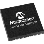 MCU 16-bit dsPIC RISC 64KB Flash 3.3V 28-Pin UQFN EP T/R