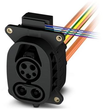 PHOENIX CONTACT-1194398 Cable Assembly AC Power Cable Assembly 2m Vehicle Charging 6Power/2Signal POS M Crimp 2AWG/10AWG