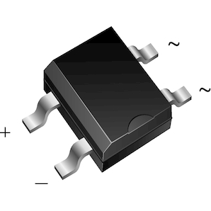Vishay-MB4S-E3/45 Brückengleichrichter Diode Rectifier Bridge Single 400V 0.8A 4-Pin TO-269AA Tube