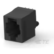TE Connectivity-5520258-3 电话及电信连接器 Conn RJ-25 F 6 POS 1.27mm Solder ST Thru-Hole 6 Terminal 1 Port Cat 3 Box/Tray