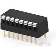 TE Connectivity-5435802-1 DIP-Schalter Switch DIP OFF ON SPST 8 Piano 0.1A 24VDC PC Pins 7000Cycles 2.54mm Thru-Hole Tube