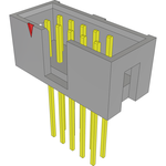 Conn Shrouded Header (4 Sides) HDR 10 POS 2.54mm Solder ST Top Entry Thru-Hole Bulk