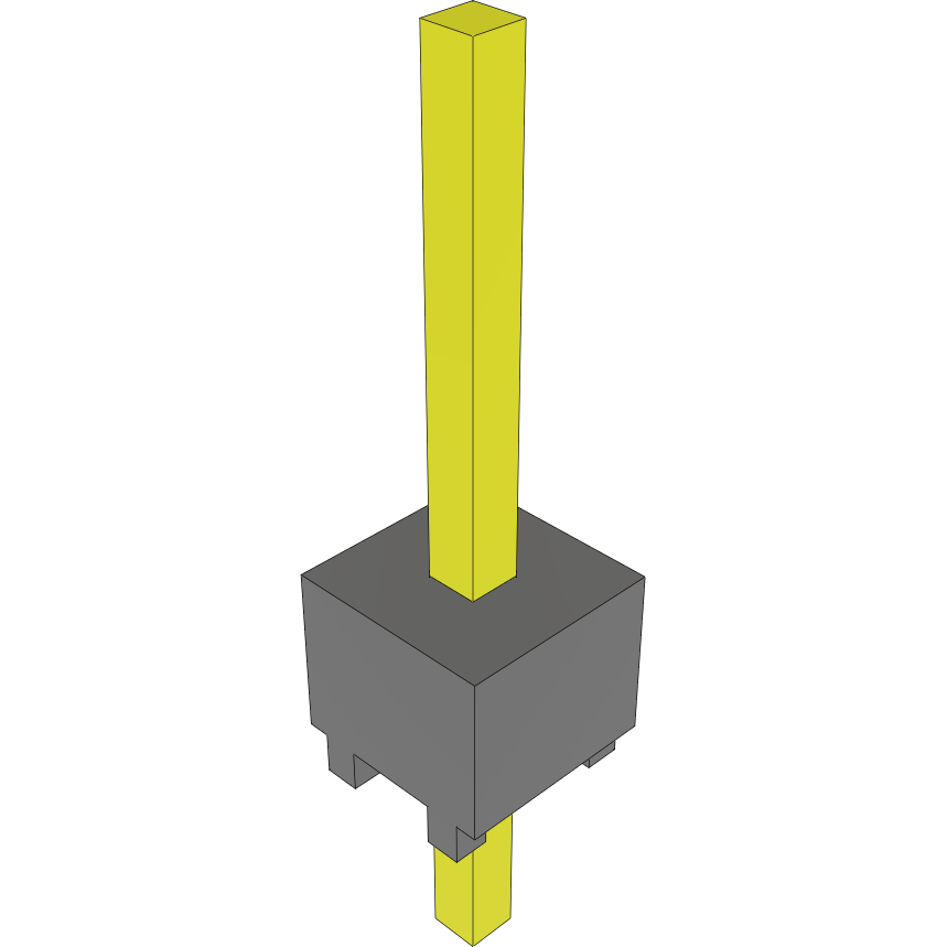 Samtec-HMTSW-101-07-G-S-230 Connector Headers and PCB Receptacles Conn Unshrouded Header HDR 1 POS Solder ST Top Entry Thru-Hole Bulk